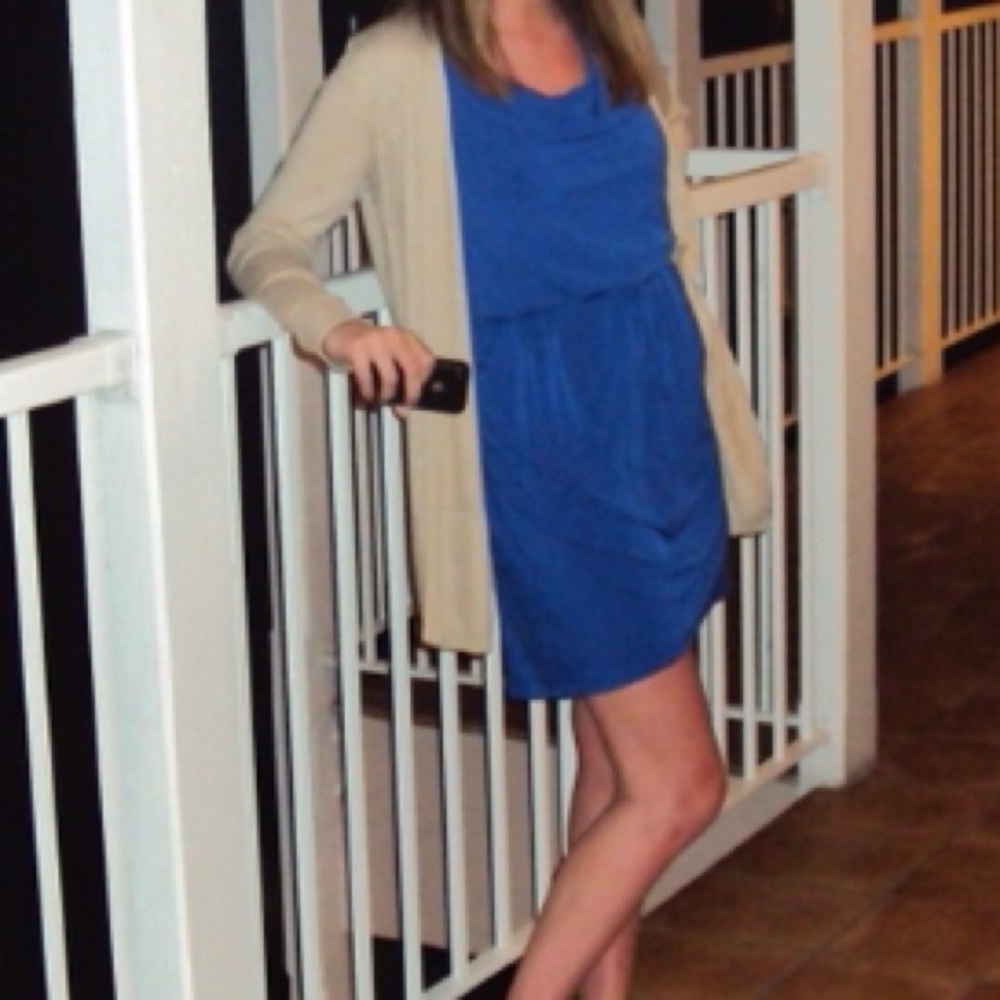 Blue cocktail dress